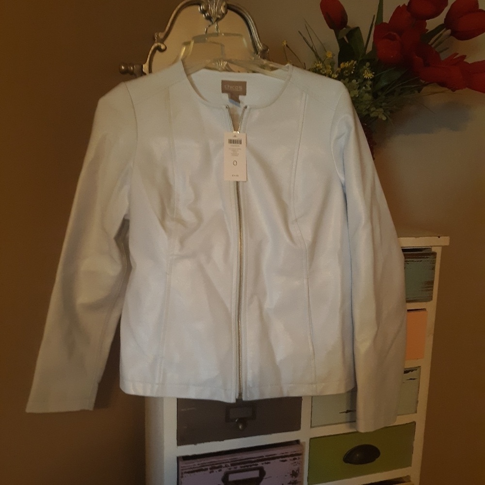 Chico's Faux Leather Jacket